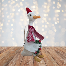 Load image into Gallery viewer, Goose with Wreath Hanging Decoration