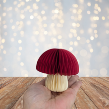 Load image into Gallery viewer, Deep Red Honeycomb Mushroom Paper Hanging Decoration
