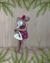 Load image into Gallery viewer, Musician Mice Trio Hanging Christmas Decorations (3)