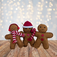 Load image into Gallery viewer, Festive Gingerbread Decorations (3)