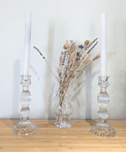 Load image into Gallery viewer, Clear Vintage Candleholder