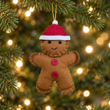 Load image into Gallery viewer, Festive Gingerbread Decorations (3)