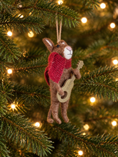 Load image into Gallery viewer, Musician Mice Trio Hanging Christmas Decorations (3)
