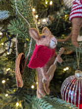 Load image into Gallery viewer, Musician Mice Trio Hanging Christmas Decorations (3)