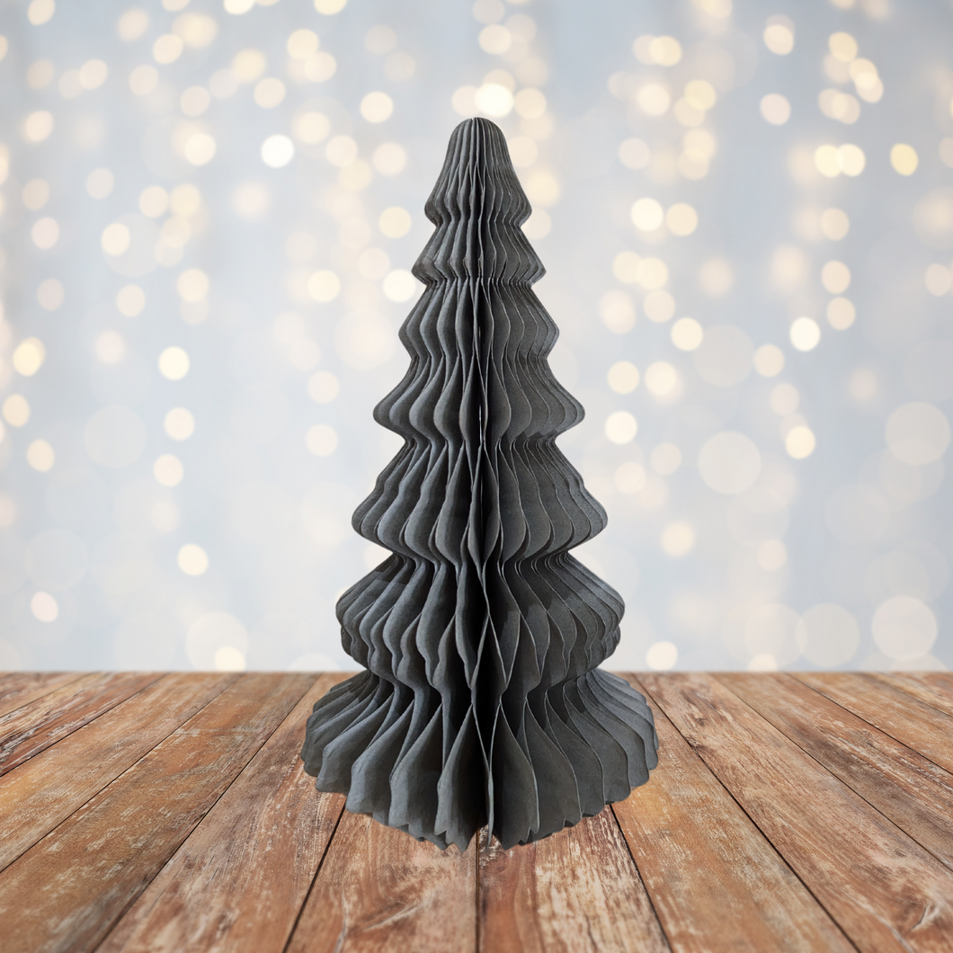 Grey Honeycomb Tree Paper Decoration - Large