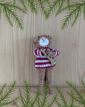 Load image into Gallery viewer, Mouse with Trumpet Hanging Christmas Decoration
