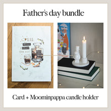 Load image into Gallery viewer, Father’s Day Gift Set | Card and Moominpappa Candle Holder
