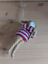 Load image into Gallery viewer, Mouse with Trumpet Hanging Christmas Decoration
