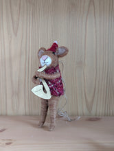 Load image into Gallery viewer, Mouse with Saxophone Hanging Christmas Decoration
