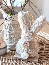 Load image into Gallery viewer, Soft Bunny Ornament with Happy Easter Wooden Tag
