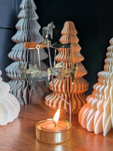 Load image into Gallery viewer, Gold Horse Tealight Spinner
