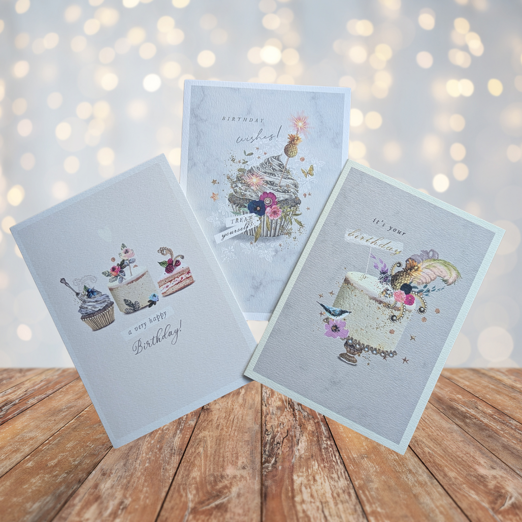 Stephanie Davies - Birthday Cake bundle (3 cards)
