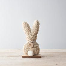 Load image into Gallery viewer, Soft Bunny Ornament with Happy Easter Wooden Tag
