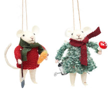 Load image into Gallery viewer, Musician Mice Hanging Decoration - Assorted (2)
