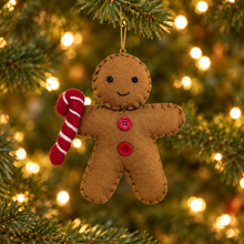 Load image into Gallery viewer, Festive Gingerbread Decorations (3)
