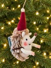 Load image into Gallery viewer, Festive Hedgehogs Hanging Decoration - Assorted (4 in total)
