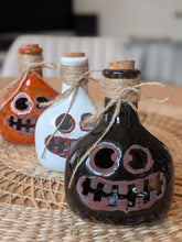 Load image into Gallery viewer, Set of 3 Halloween Light Up Pottery Bottles – 13cm
