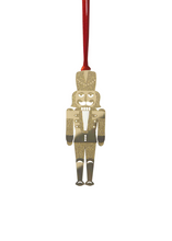 Load image into Gallery viewer, Gold Nutcracker Hanging Christmas Decoration
