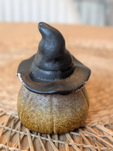 Load image into Gallery viewer, Carved LED Witch Pumpkin Ornament – 10.5cm
