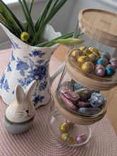 Load image into Gallery viewer, Stacking Glass Storage Jars - Set of 3
